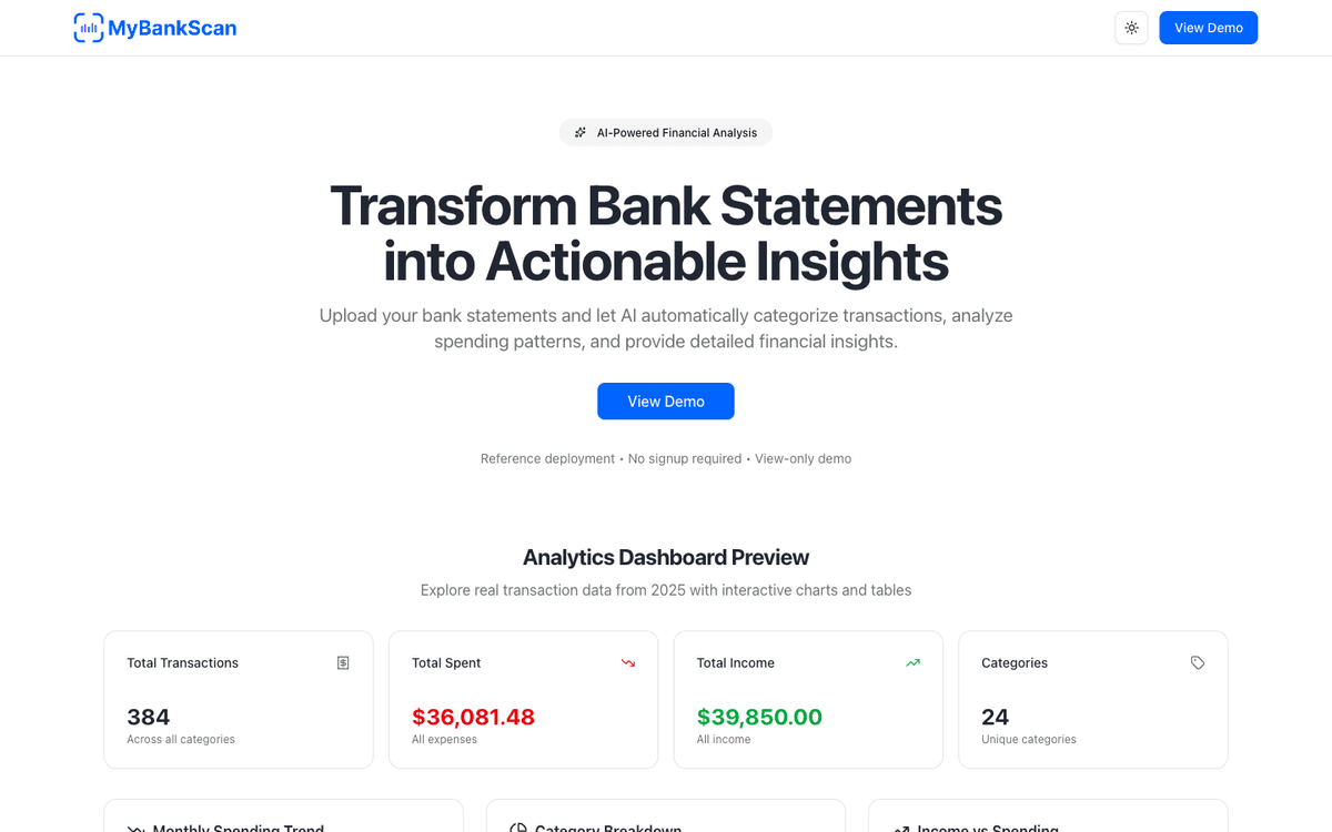 MyBankScan
