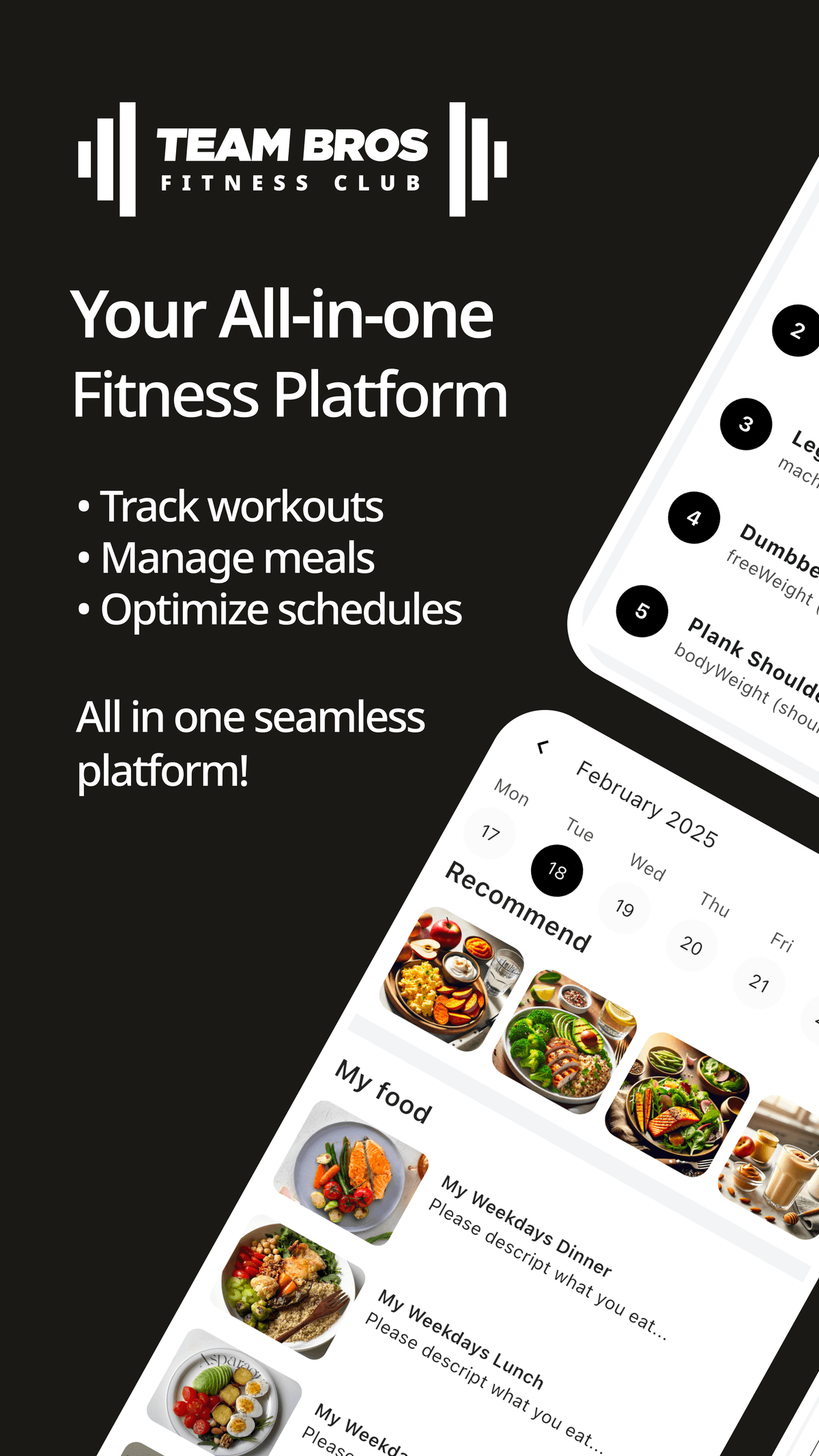 Teambros Fitness App
