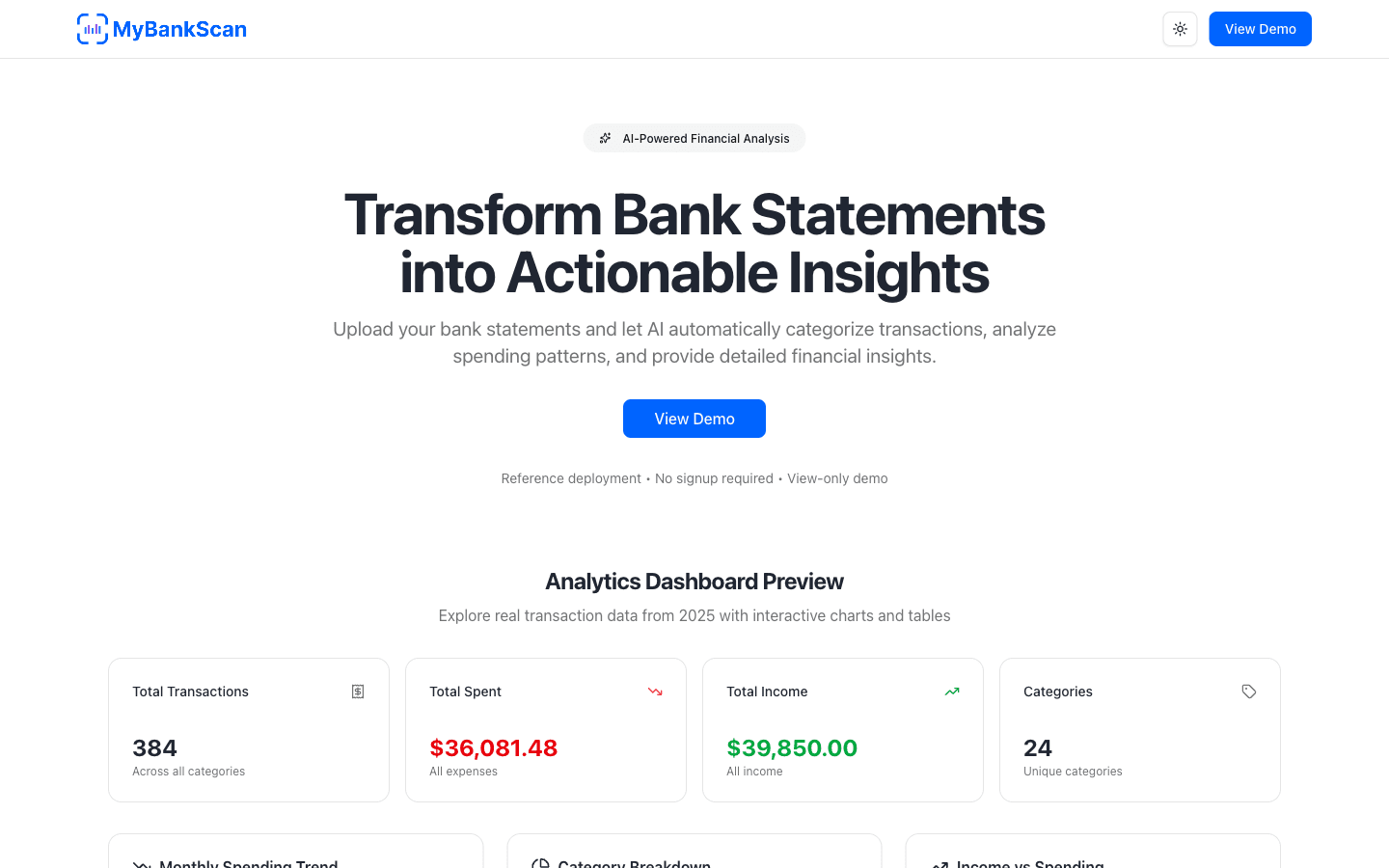 MyBankScan