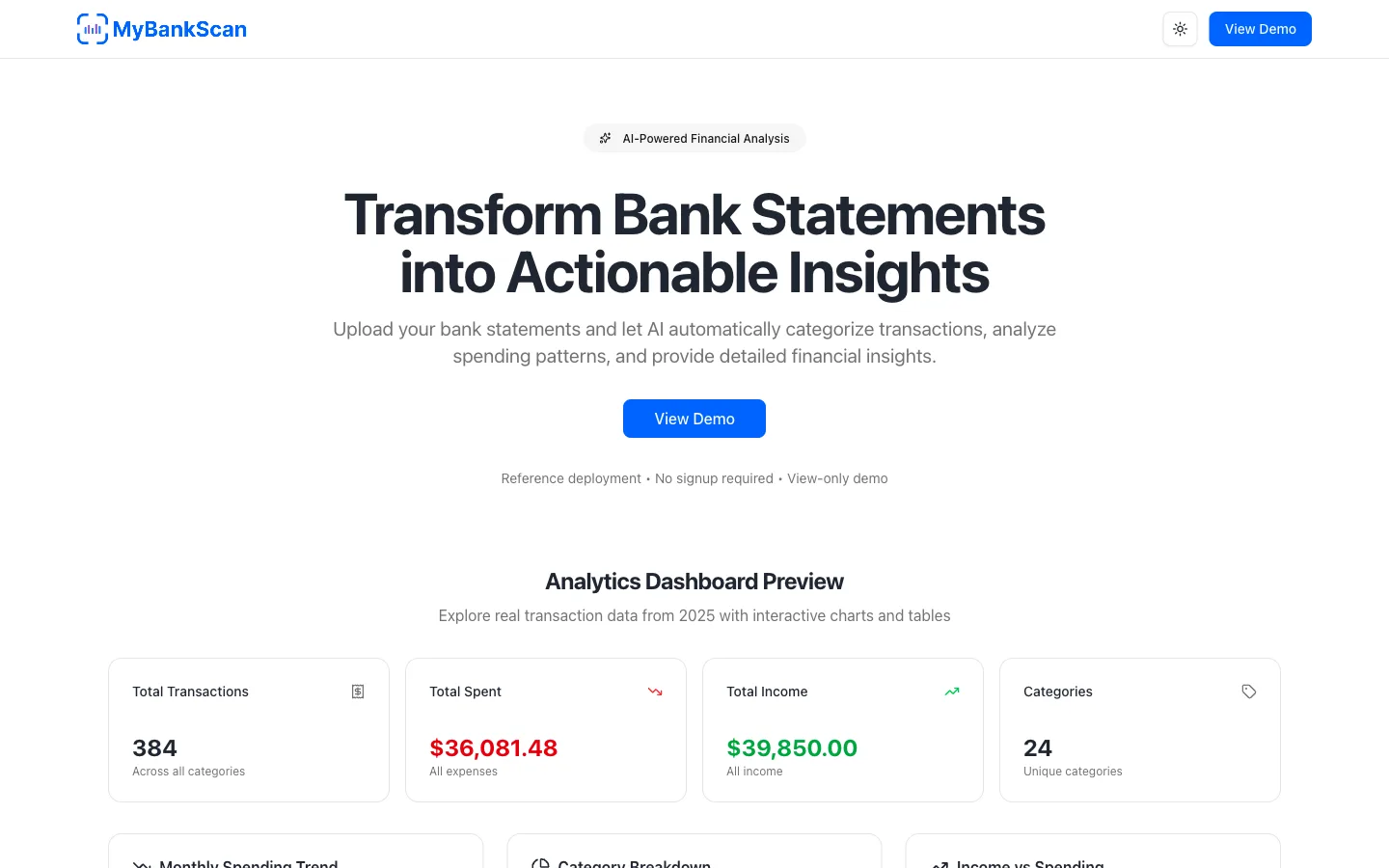 MyBankScan